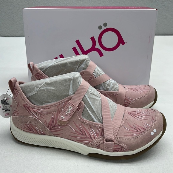 Ryka Shoes - NEW Ryka Kailee Sneakers Dusty Rose Print Women’s size 10 Wide NIB
